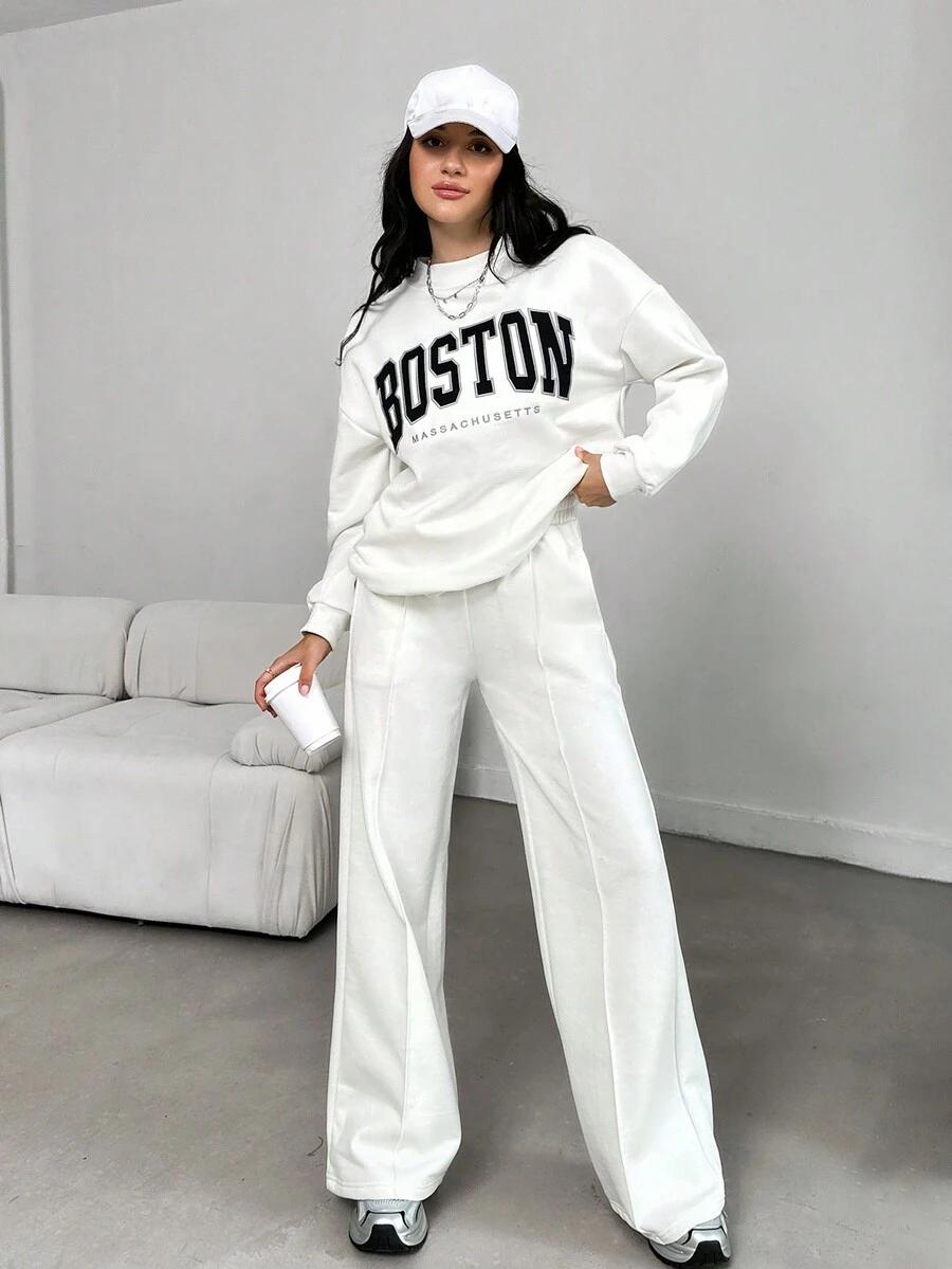 BLUZA SPODNIE KOMPLET DRESOWY 