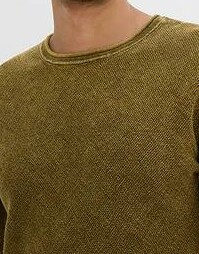 SWETER MĘSKI PLUS SIZE BAWEŁNIANY OKRĄGŁY DEKOLT