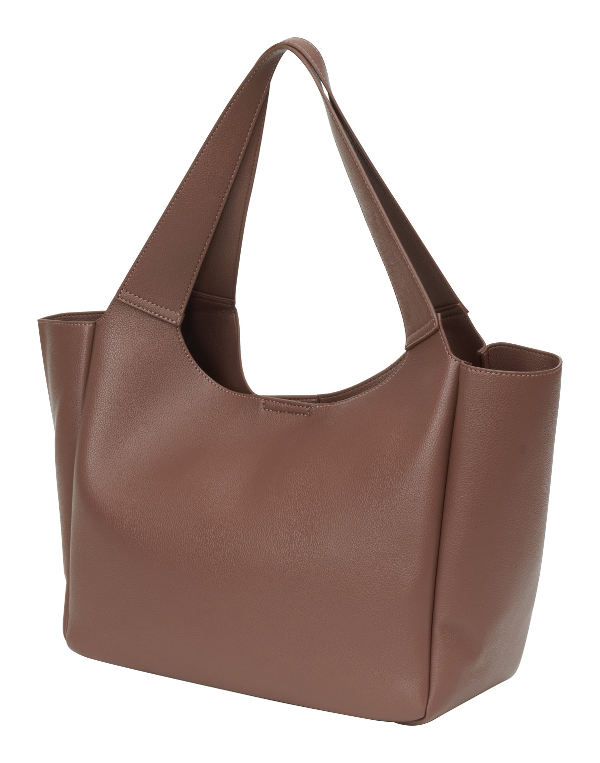 BRĄZOWA TOREBKA SHOPPER ARIANNA LOGO