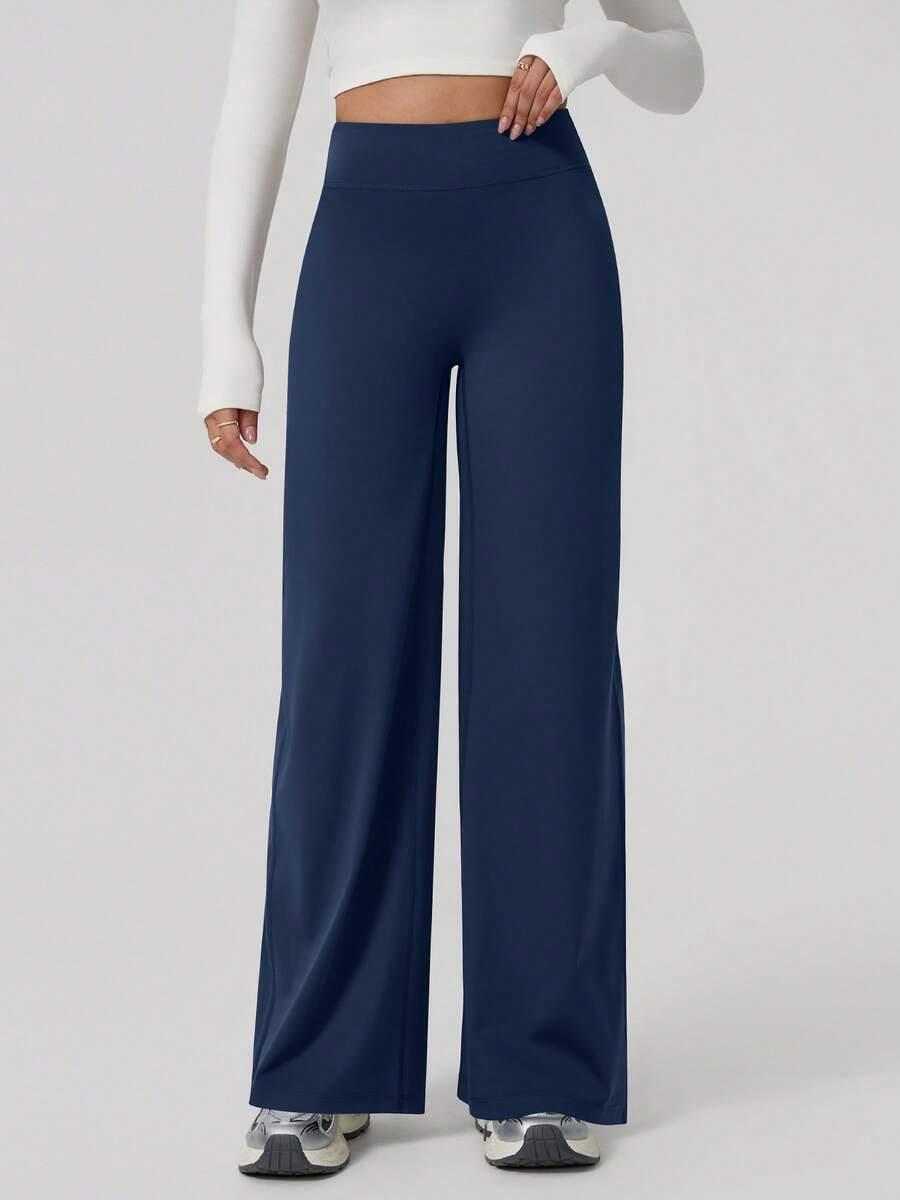 GRANATOWE LEGGINSY WYSOKI STAN