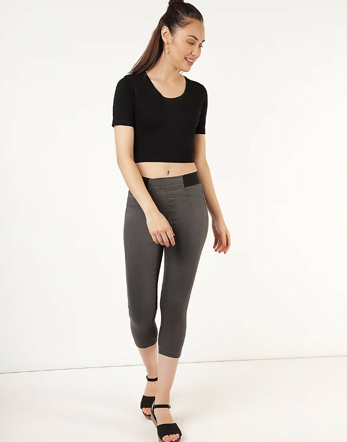 spodnie legginsy rybaczki T57-8364K-T3