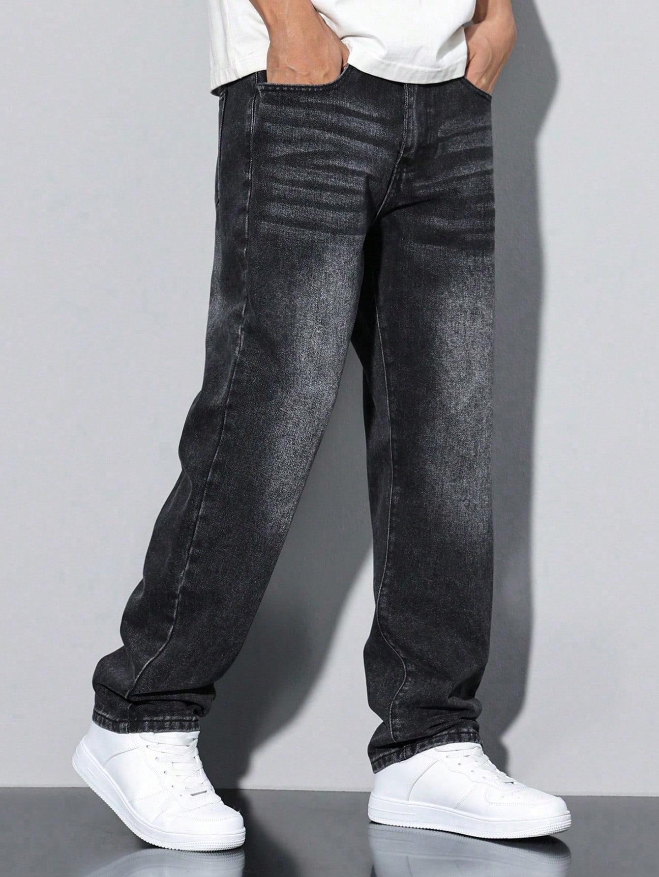 CZARNE SPODNIE JEANS