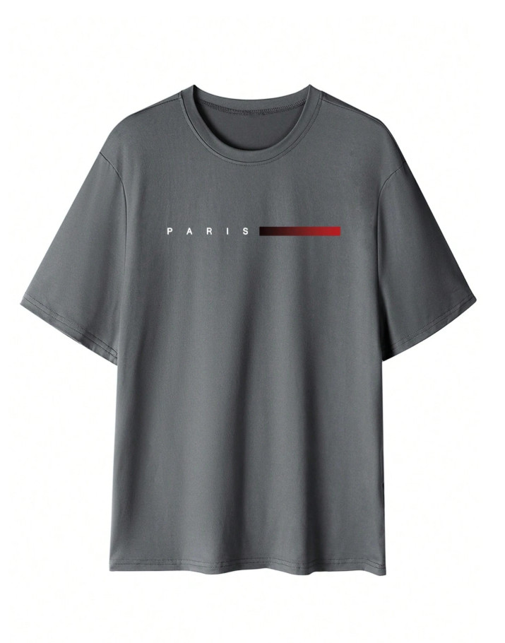 SZARY T-SHIRT MĘSKI