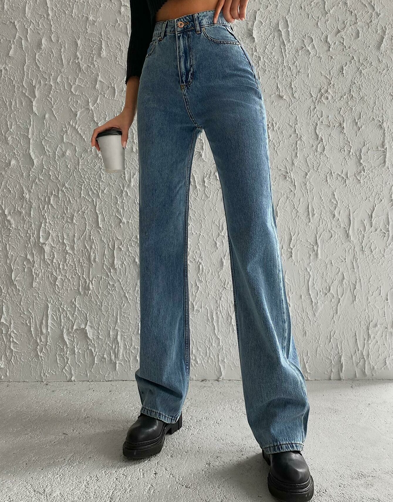 SPODNIE JEANS PROSTA NOGAWKA