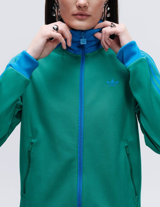 rozpinana bluza bez kaptura kieszenie zamek logo haft