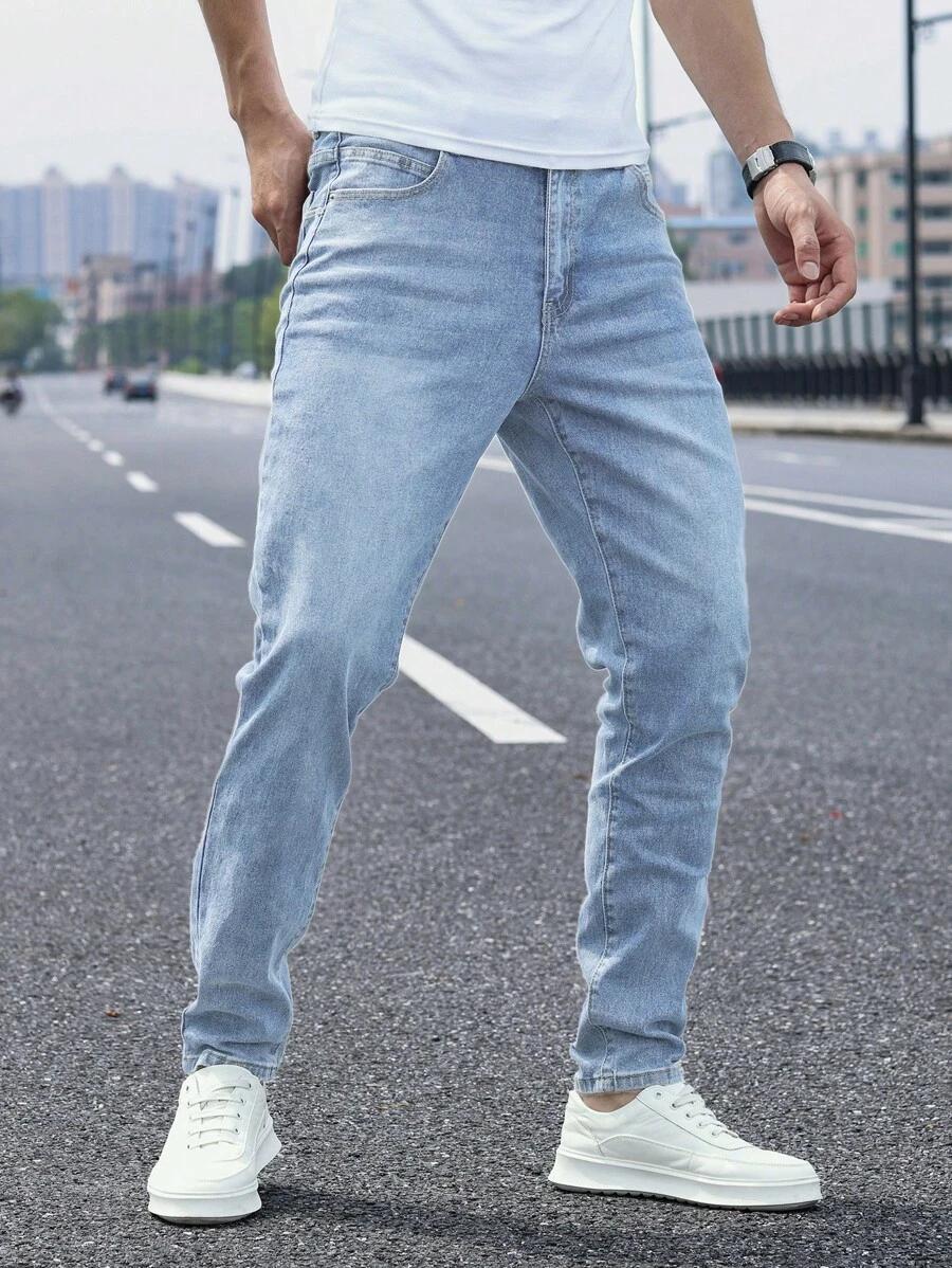 NIEBIESKIE SPODNIE JEANS