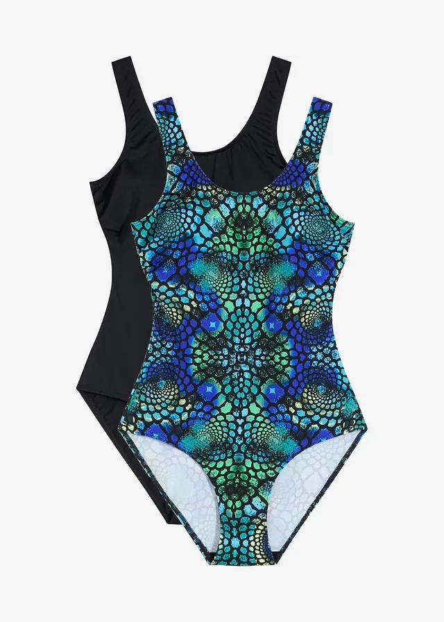 STRÓJ KĄPIELOWY JEDNOCZĘŚCIOWY DAMSKI PLUS SIZE MIX WZORÓW 2szt