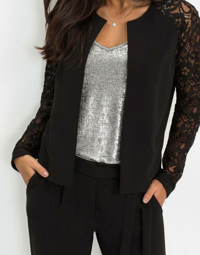 MARYNARKA Z KORONKOWYMI RĘKAWAMI