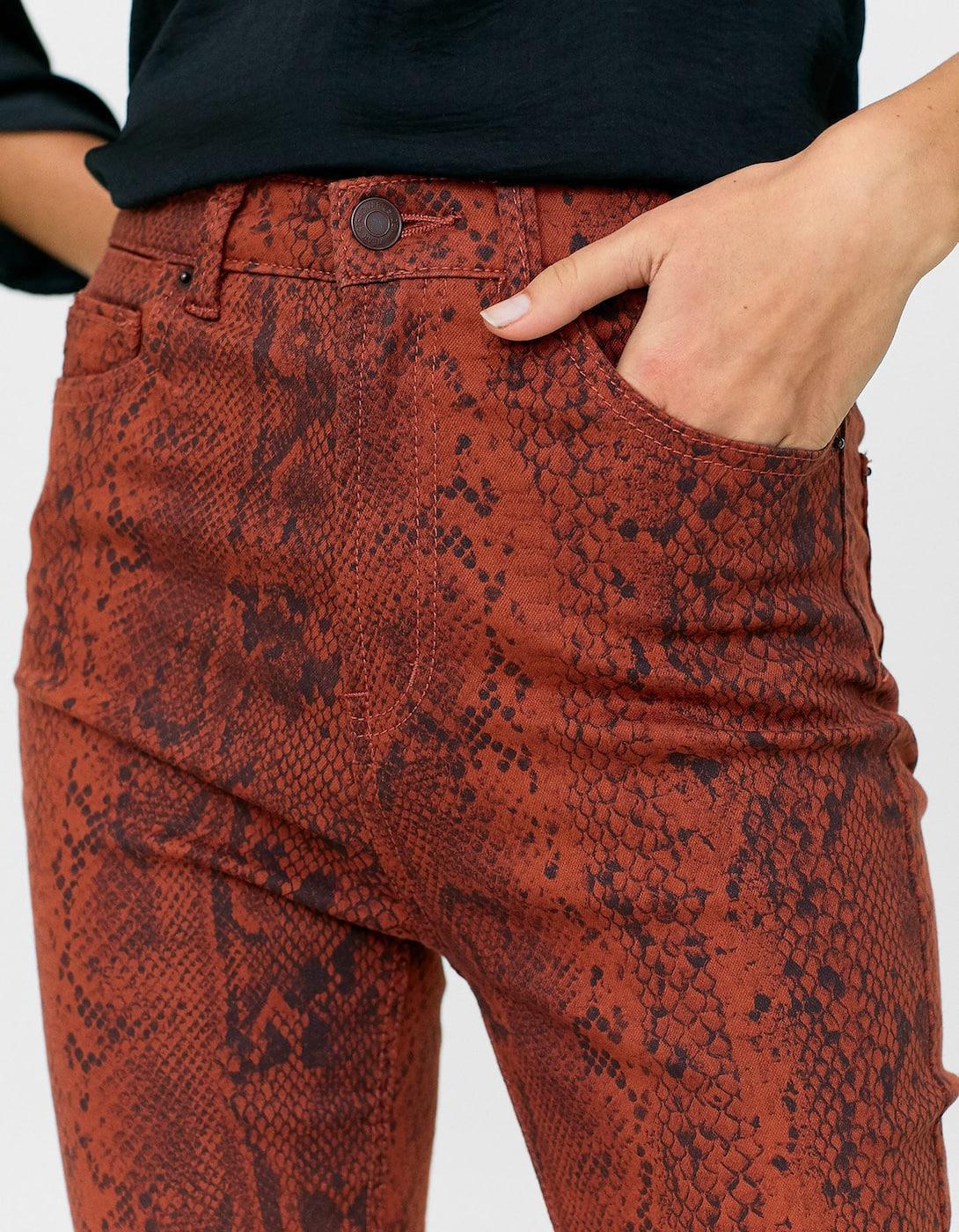 SPODNIE JEANS PRINT