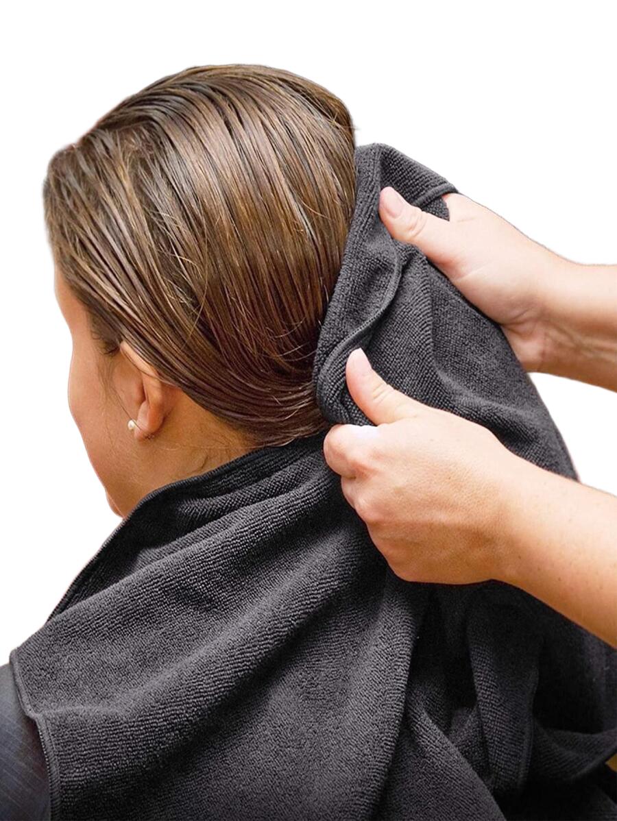 CZARNY RĘCZNIK KĄPIELOWY