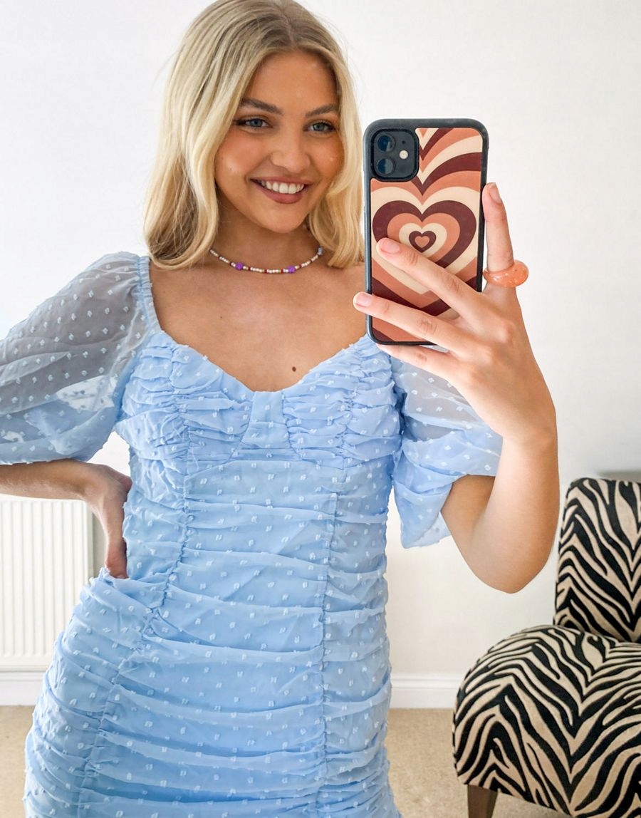 NIEBIESKA MINI SUKIENKA 