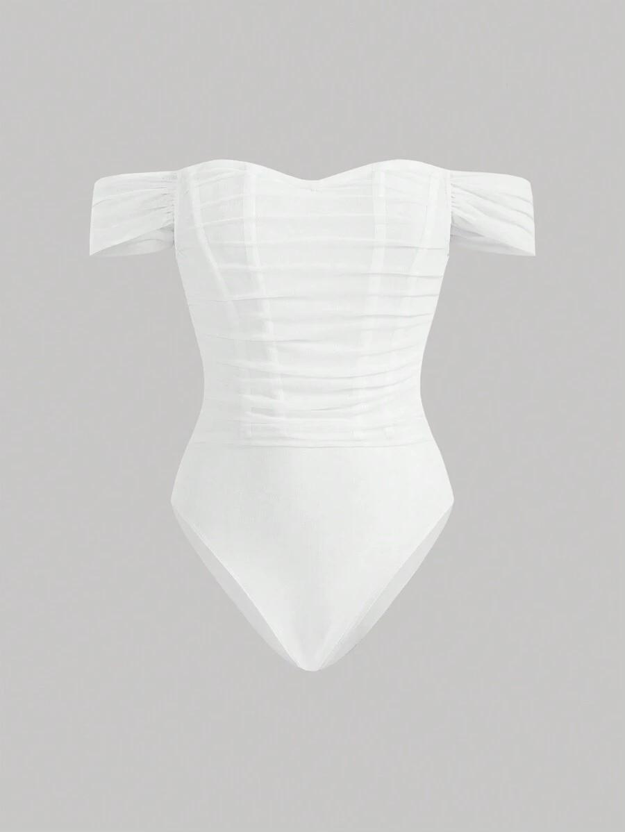 białe gorsetowe body