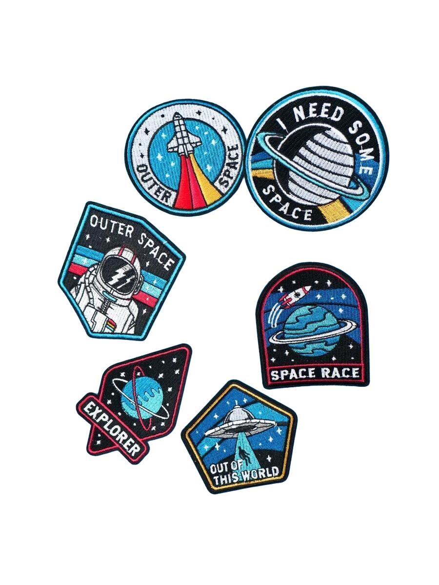 Naszywki kosmos astronauta 6-pack