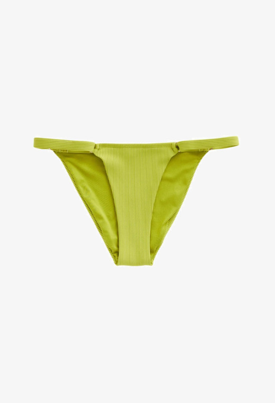 zielony dół od bikini prążki zdobienie