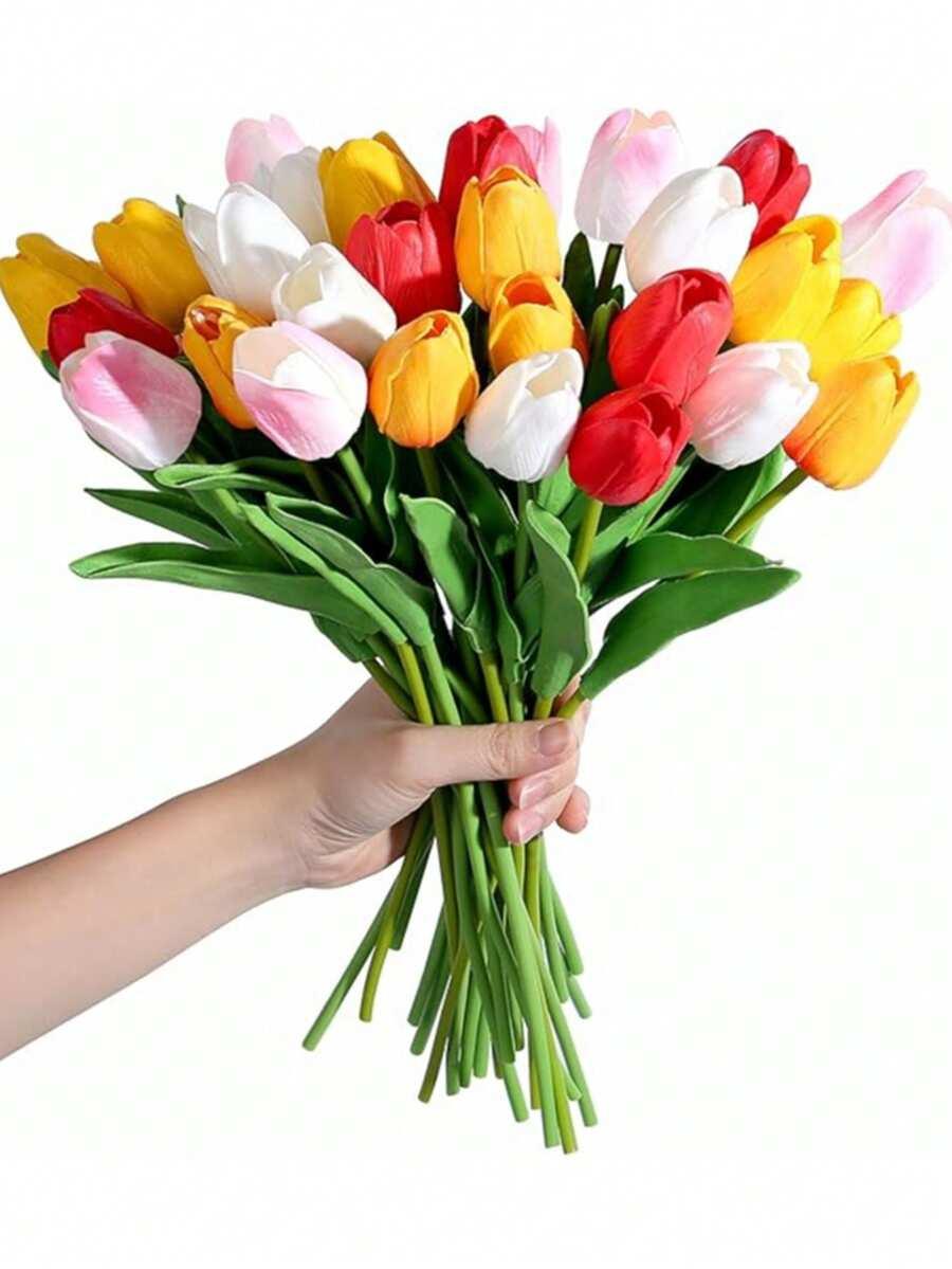 sztuczne kwiaty tulipany 9-pack