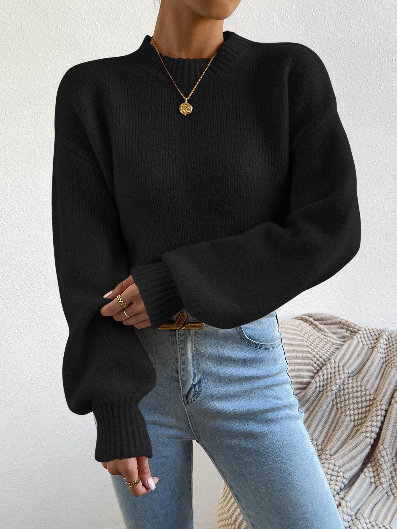 CZARNY SWETER CASUAL