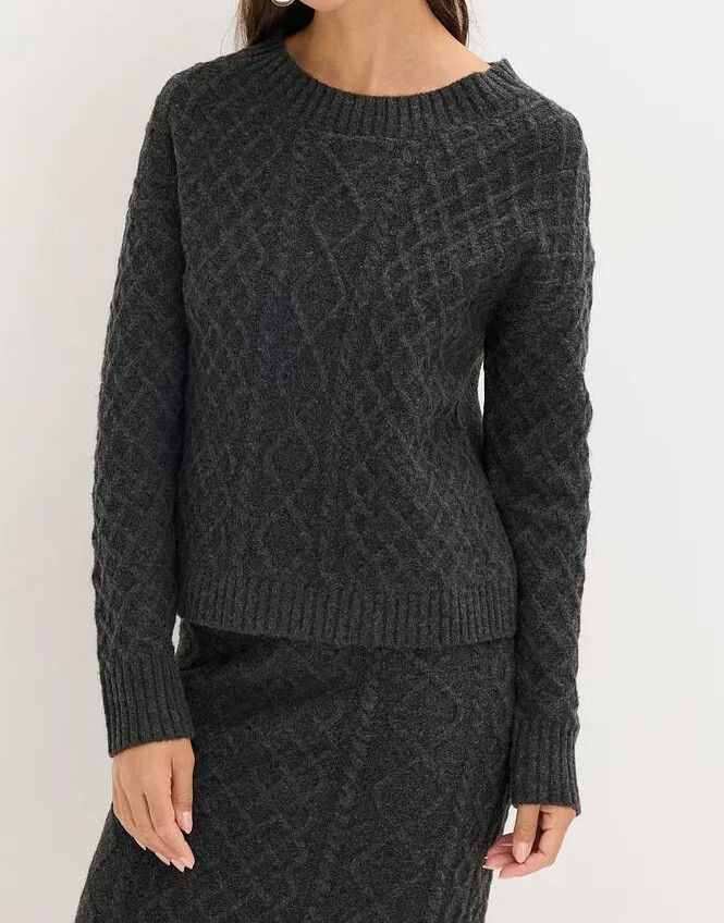 SWETER SZARY DAMSKI