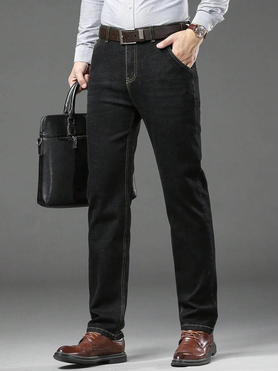 CZARNE SPODNIE JEANS