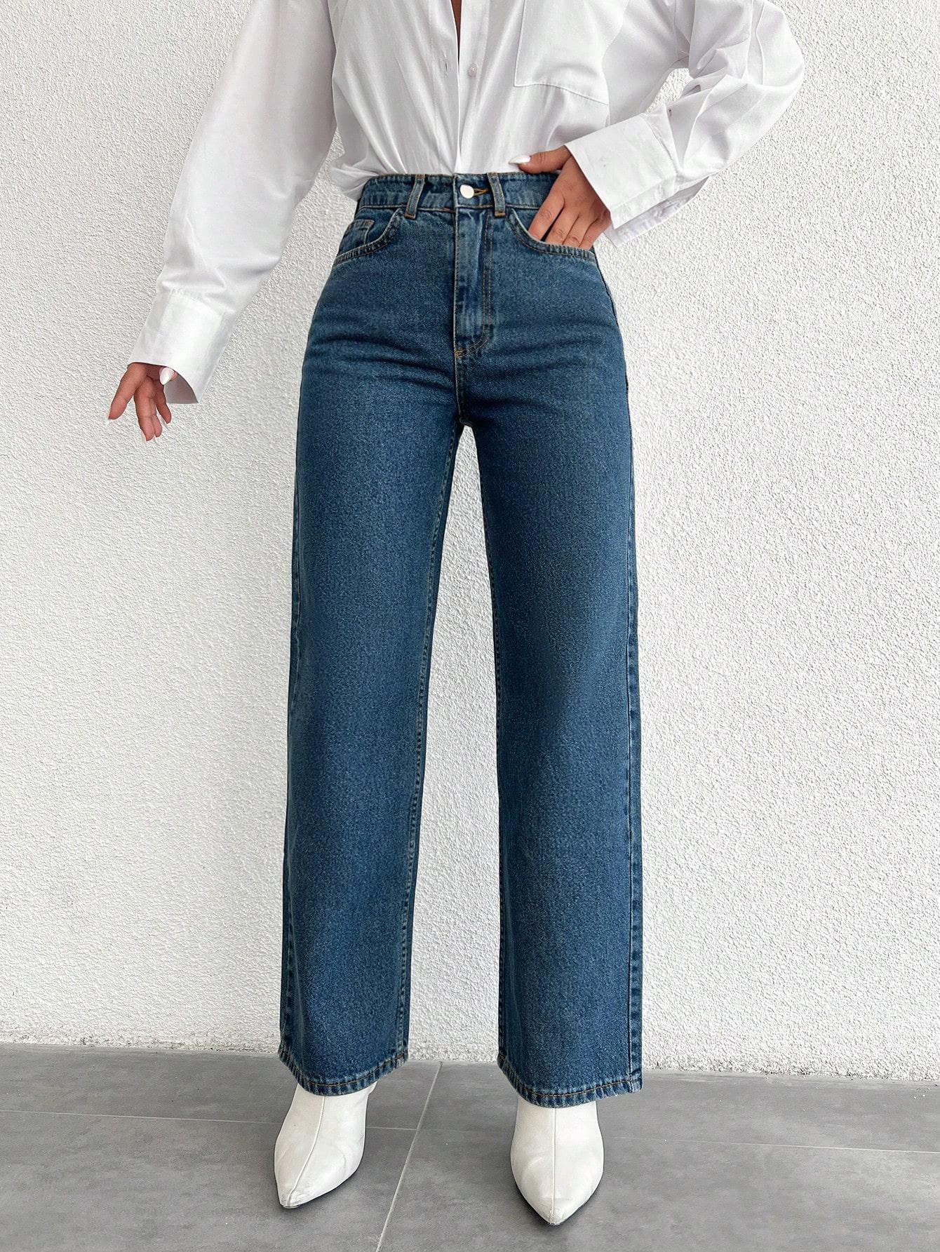 NIEBIESKIE SPODNIE JEANS