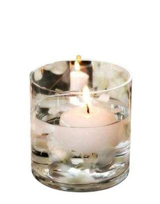 BEZBARWNY SZKLANY ŚWIECZNIK