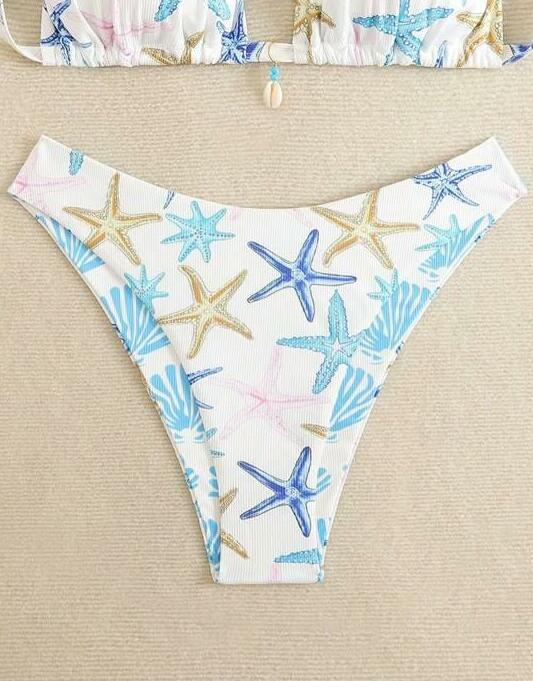 prążkowany dół od bikini wzór