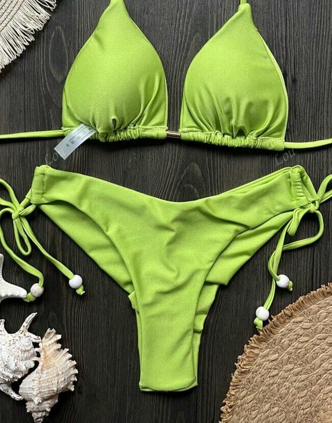 zielone figi dół od bikini