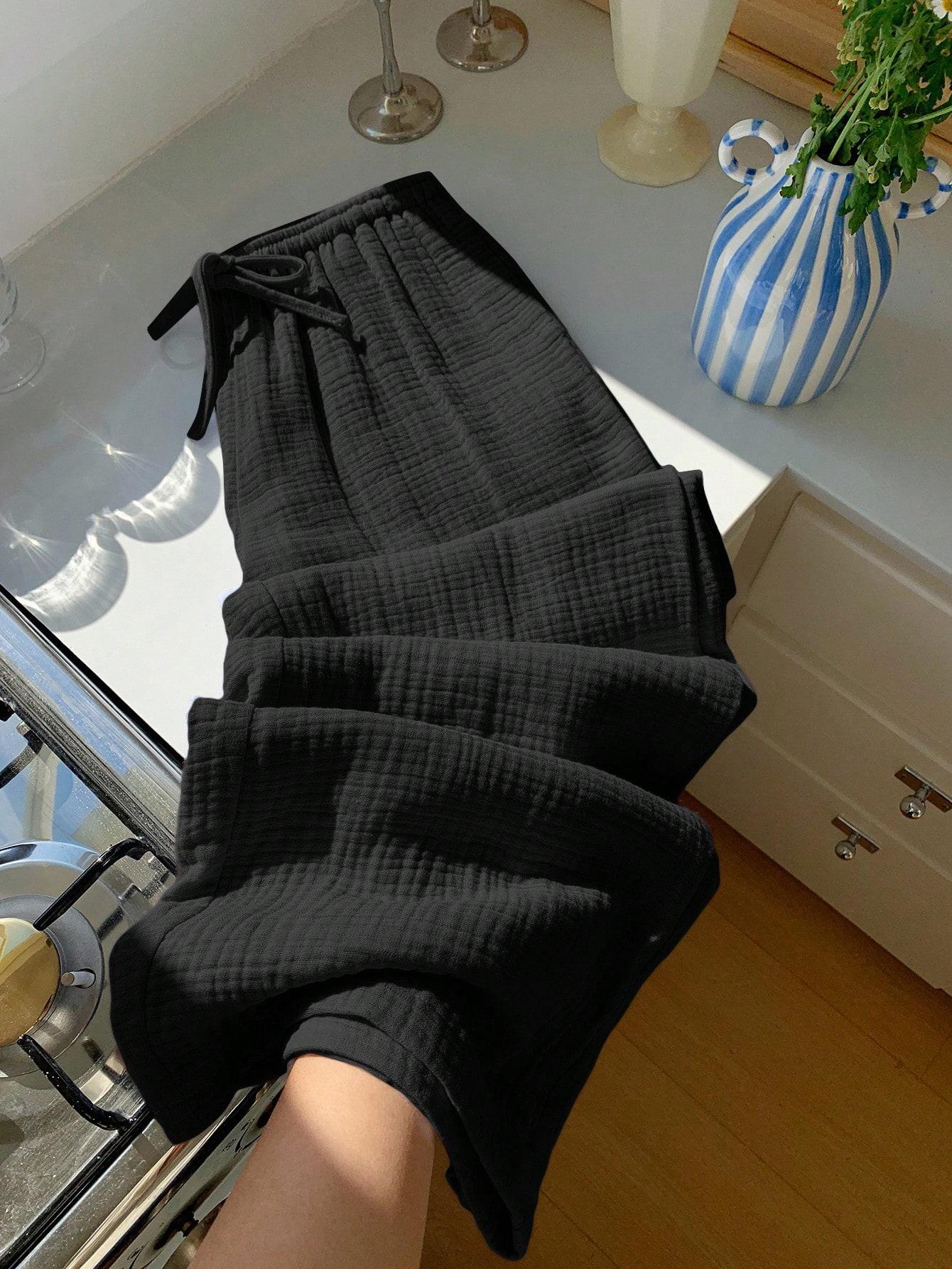 CZARNE SPODNIE CASUAL