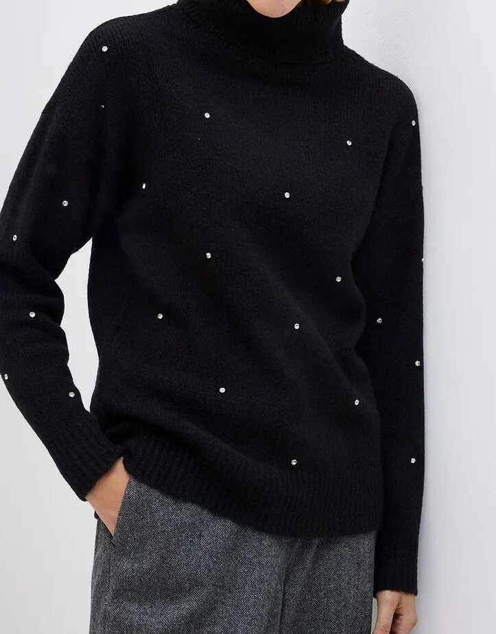 SWETER Z CYRKONIAMI 