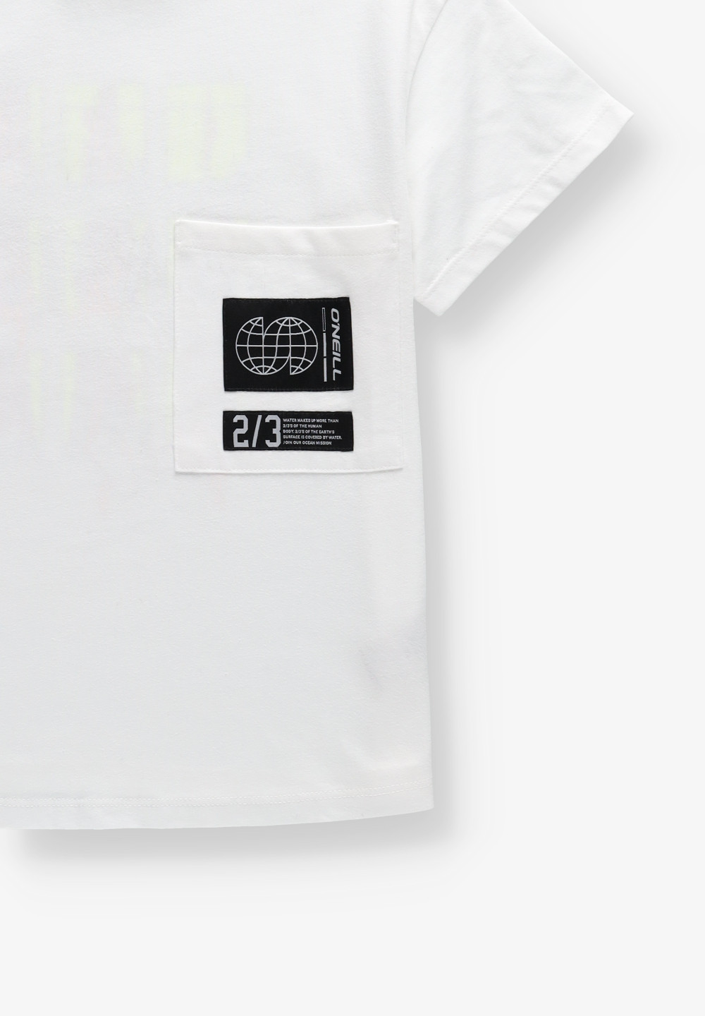 BIAŁY T-SHIRT NADRUK 3850020-11010