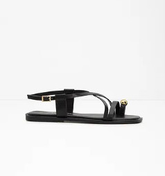 SANDAŁY DAMSKIE Z PŁASKIM OBCASEM 