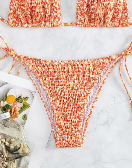 pomarańczowy dół od bikini