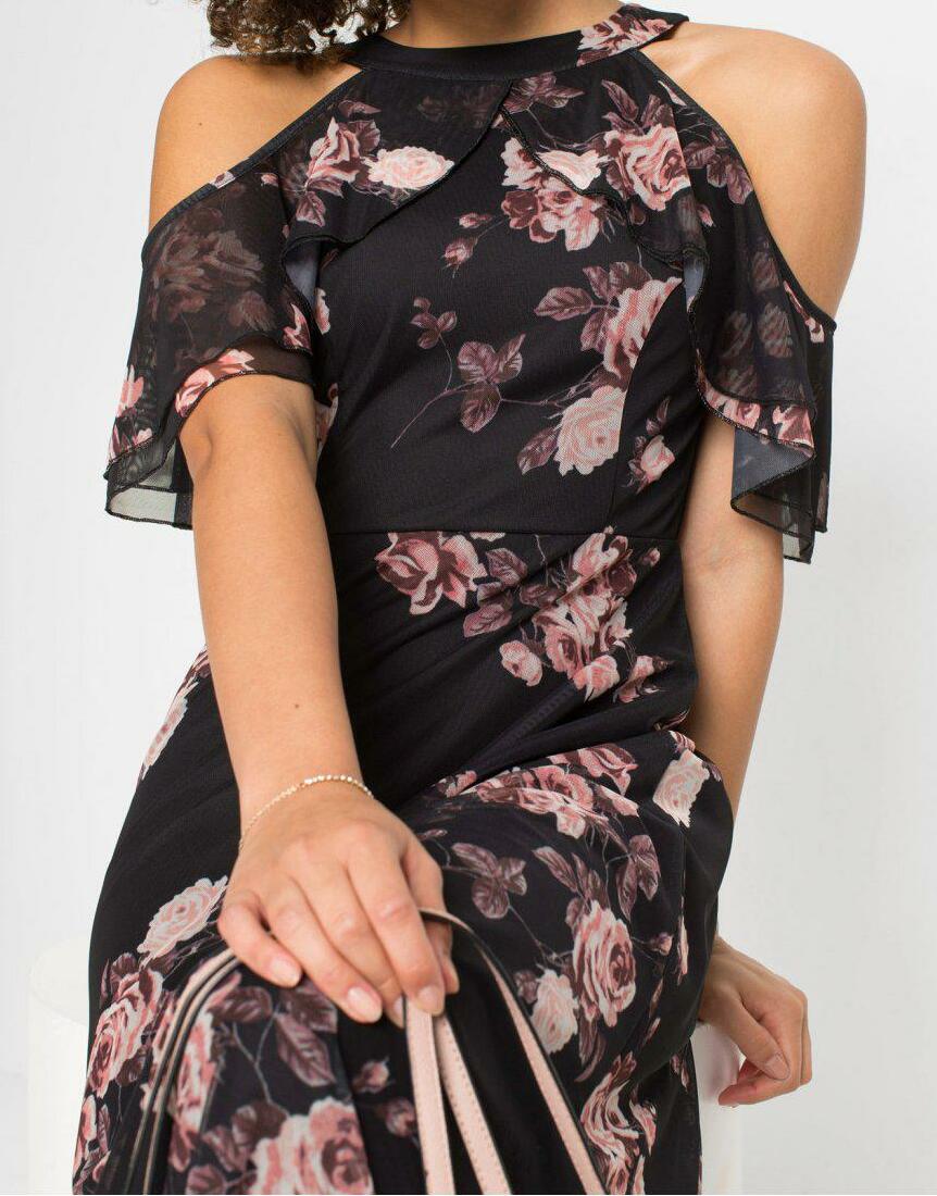 SUKIENKA W KWIATY MAXI 