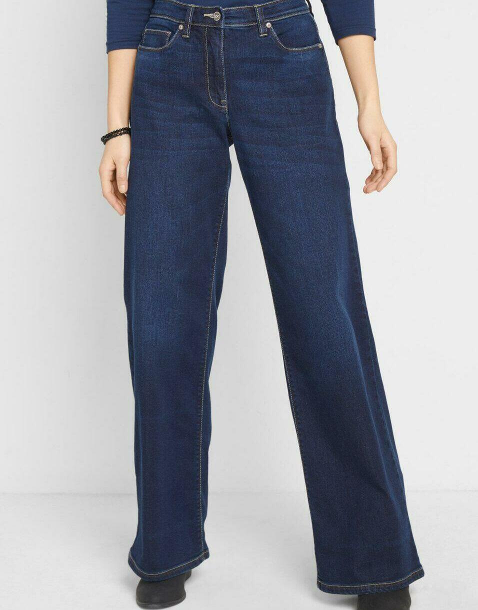 SZEROKIE SPODNIE JEANS