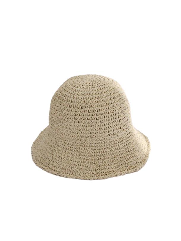 beżowy kapelusz bucket