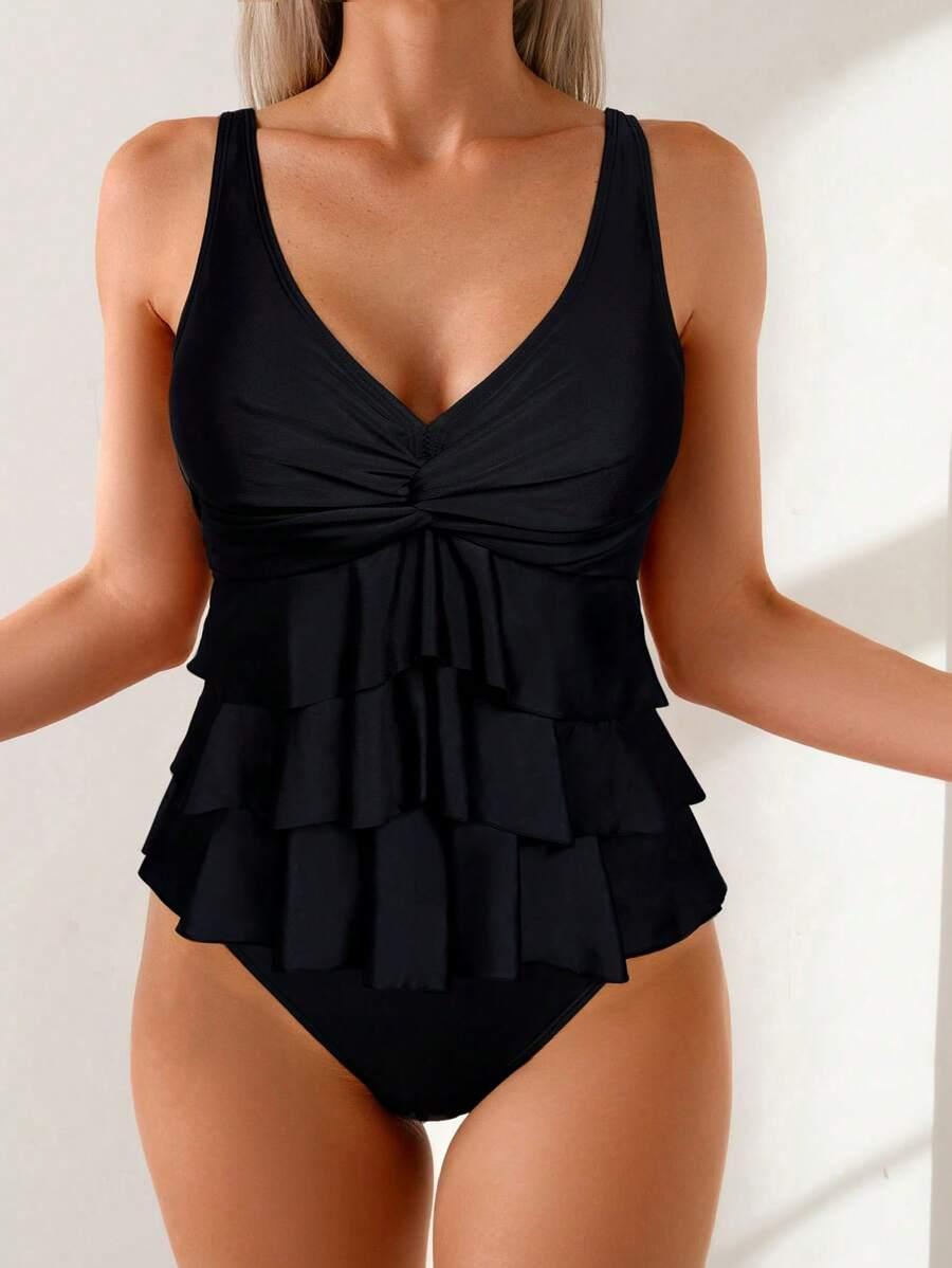czarny komplet bikini 