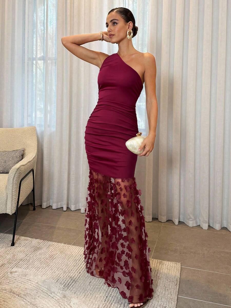 czerwona maxi sukienka 