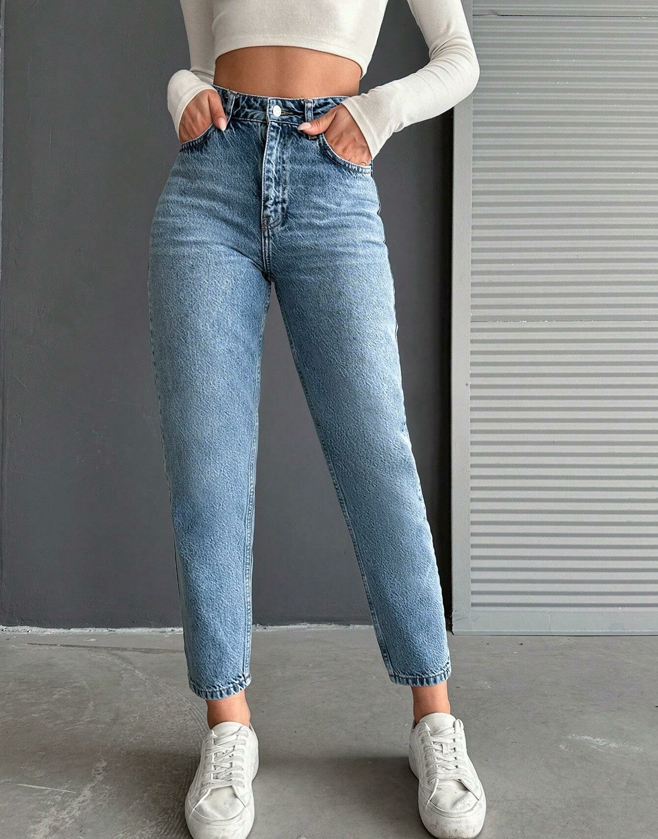 NIEBIESKIE SPODNIE JEANS