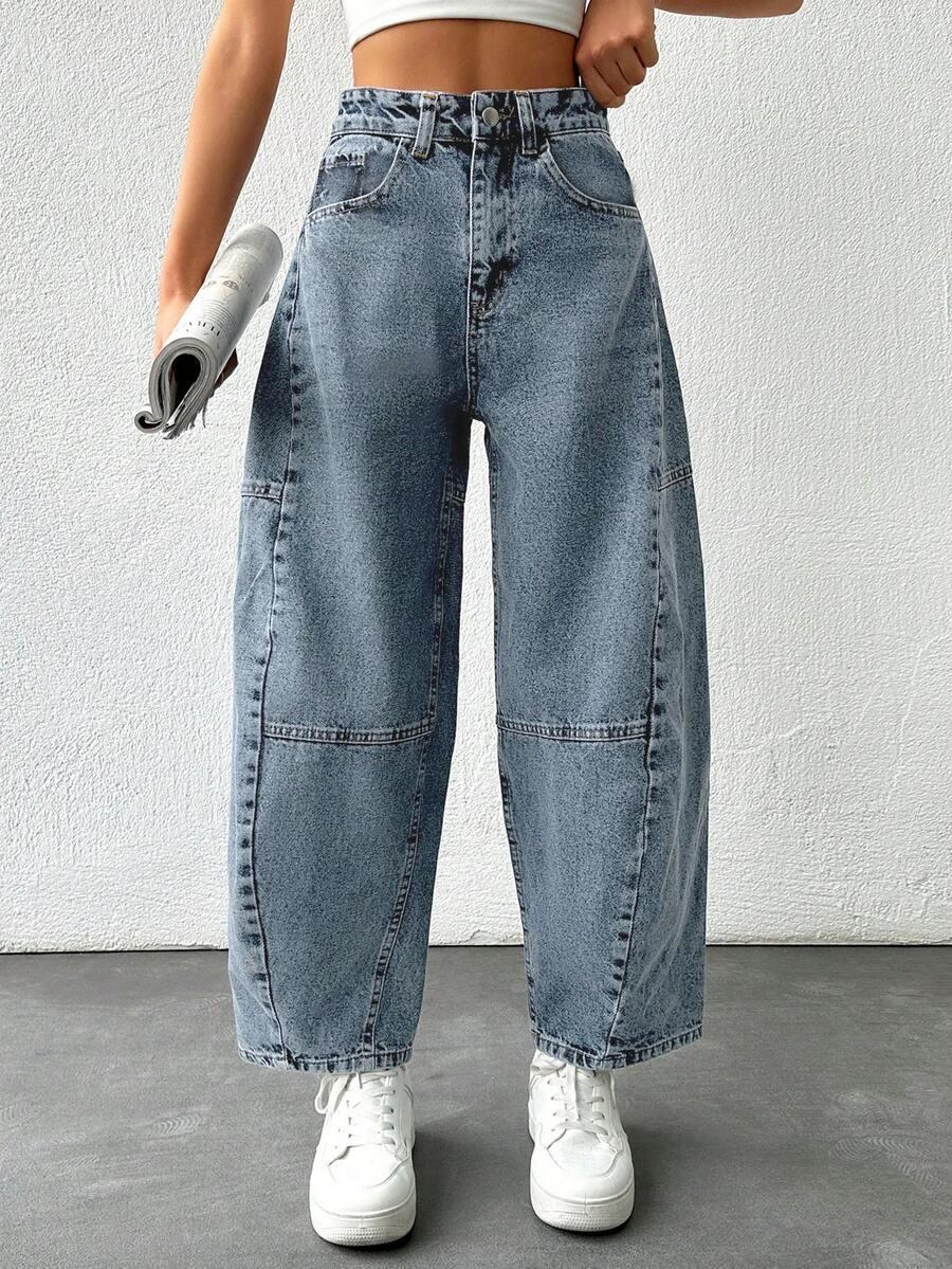 SPODNIE JEANS WYSOKI STAN