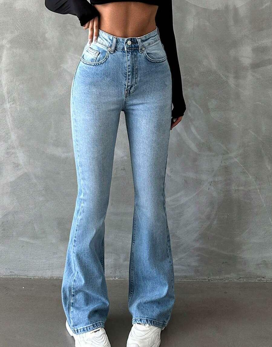 SPODNIE JEANS WYSOKI STAN 