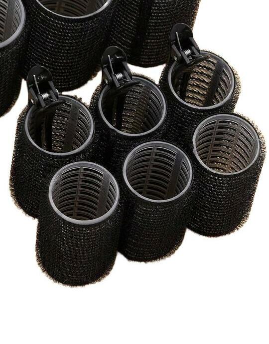 czarny wałek do włosów 6-pack