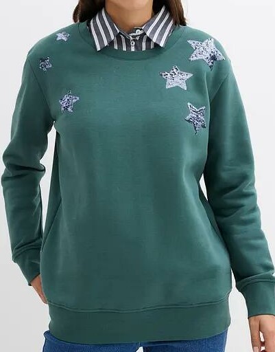 BLUZA DAMSKA BAWEŁNIANA WKŁADANA PRZEZ GŁOWĘ