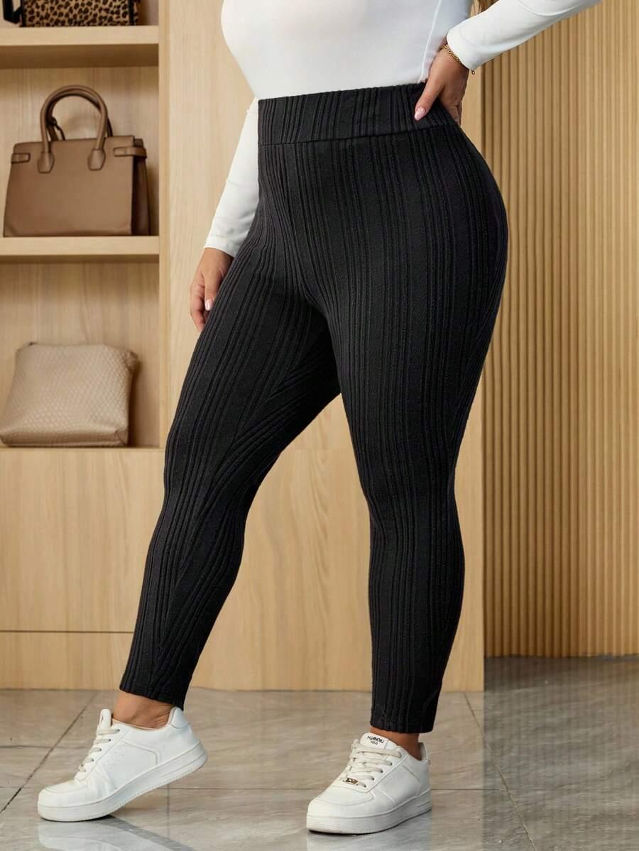 CZARNE LEGGINSY CASUAL