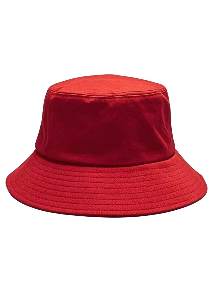 czerwony KAPELUSZ BUCKET