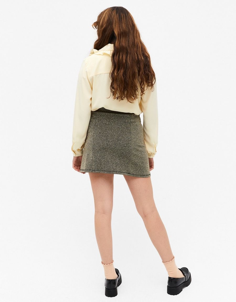 ŻÓŁTA KOSZULA FALBANA