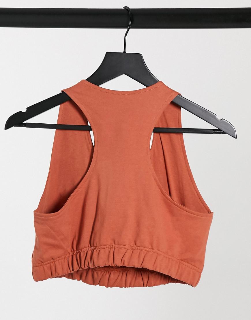 top bez rękawów v-neck