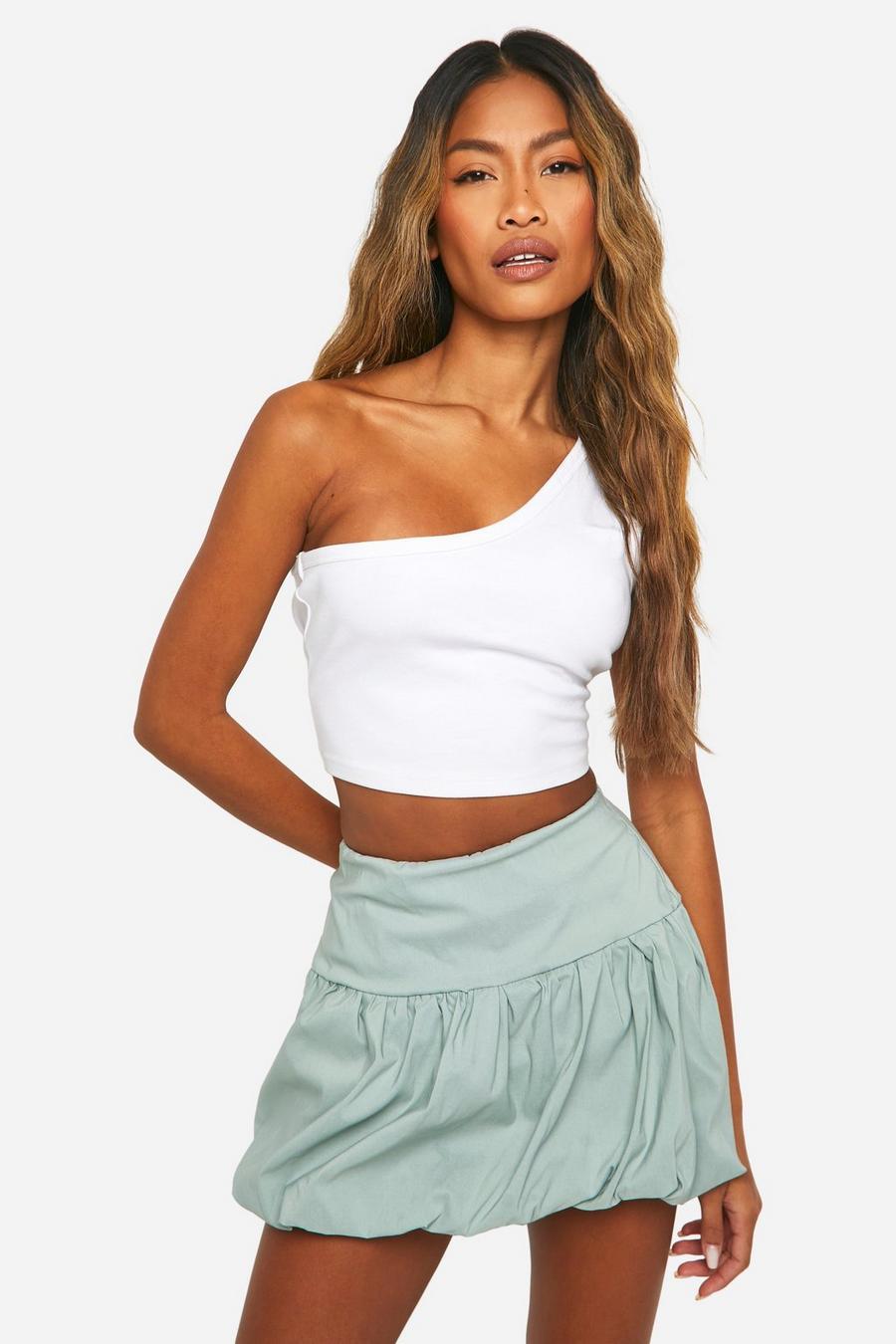 SPÓDNICA MINI BOMBKA Z WISKOZY 