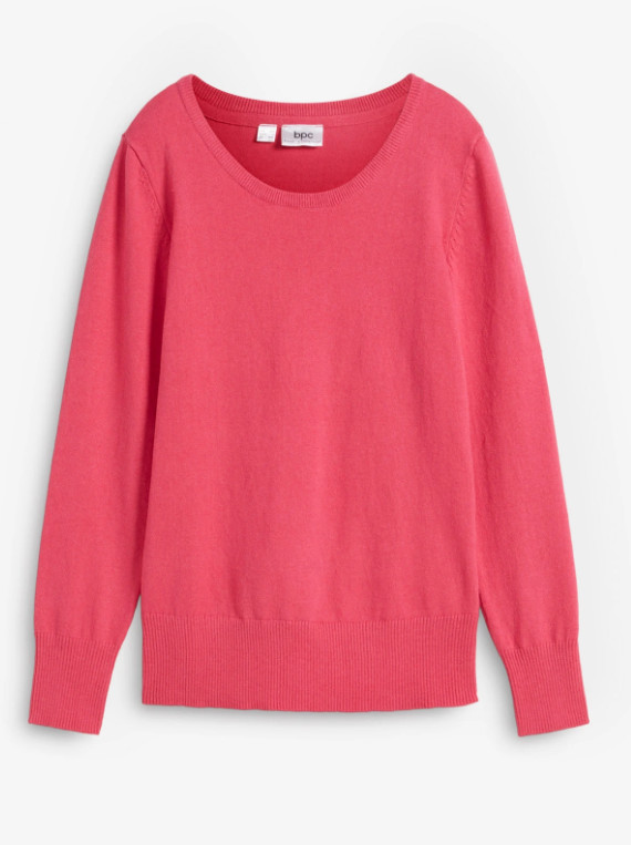 SWETER BASIC Z BAWEŁNY 