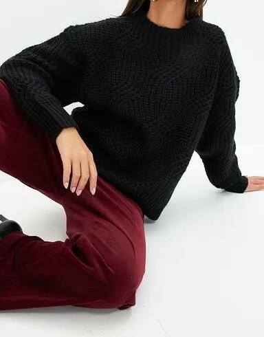 SWETER DZIANINOWY DAMSKI