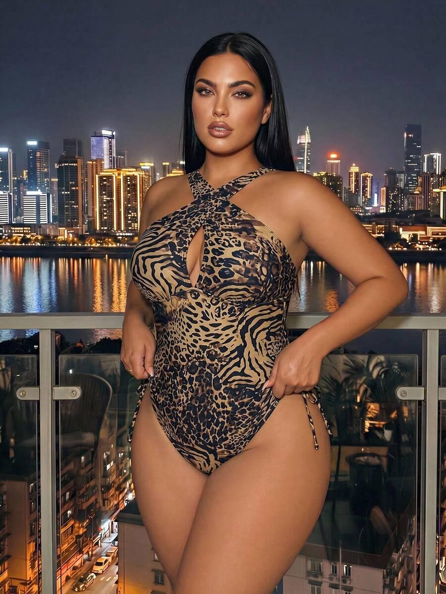 JEDNOCZĘŚCIOWY STRÓJ KĄPIELOWY ANIMAL PRINT