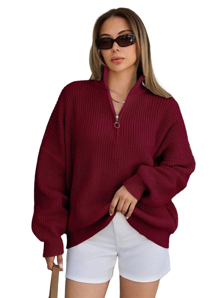 SWETER DAMSKI Z ZAMKIEM